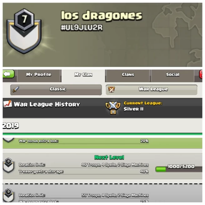 C360◈Name: los dragones◈Level 7◈CWL Rank: Silver 2