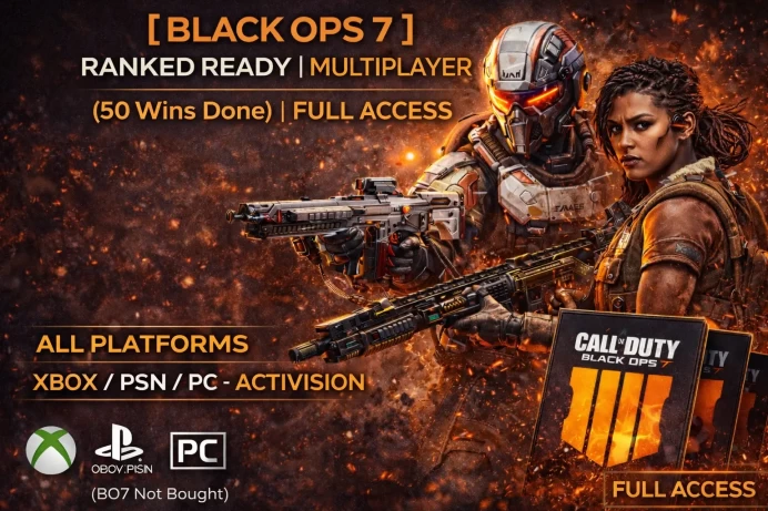 [ BLACK OPS 7 ] BO7 MULTIPLAYER RANKED READY ( 50 WINS DONE ) | ( LEVEL 10-20 ) | ALL PLATFORMS | XBOX / PSN / PC - ACTIVISION