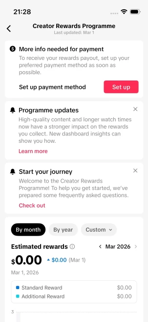 Instanly Delivery/ Monetized 31K Real Followers+240K Real Likes Account/ Creator Rewards Program Activated/ Live Stream/ Full Access