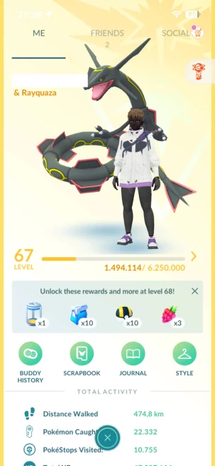 Level 67, 80 Shiny, 89 Legendary, 14 IV 100, 9 Shiny Legendary, 23 Shadow Legendary