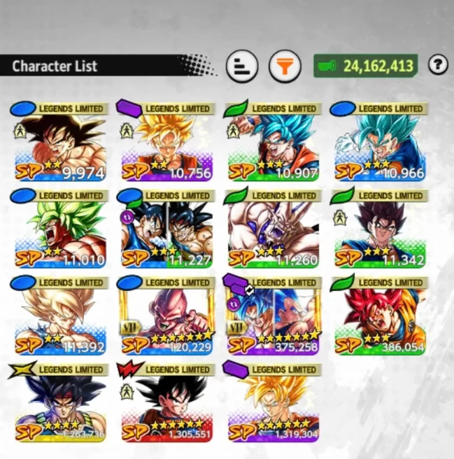 M25-IOS+Android-UL SS Goku Full Red Star+15 Legends Limited+Goku Saga+Goku Yelow+God Goku+Namek Goku+Vegito Green+Soul+Event Farm CC