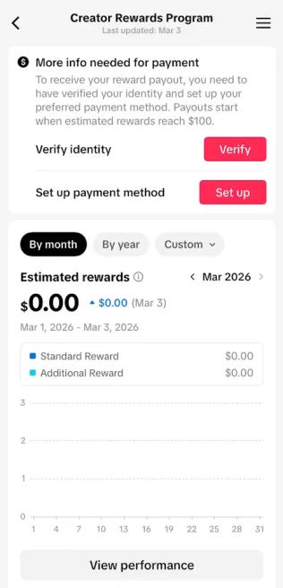Instanly Delivery/ Monetized 11K Real Followers+212K Real Likes Account/ Creator Rewards Program Activated/ Live Stream/ Full Access