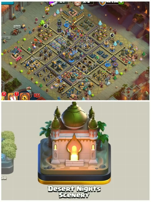 [362 Global Rank]||[9 Epic Equipment Max]||Th18 Max Type||5687 War Stars||5 Heros Max||18 Skins Paid Scenary||Exp:254
