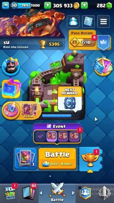 Lv 30|Trophy 5395|KTL 11|Limited Skin|Card 107|1 Hero 6 EVO 15 Legendary 33 Epic 30 Rare + 4 Wild Shard|Take Email(CR1563)