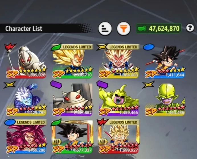 T29-IOS+Android-Good Team Daima+Good Equipment+SS3 Vegeta Mini+Goku Mini Full Red Star+SS4 Goku 12 Red Star+20 Legends Limited