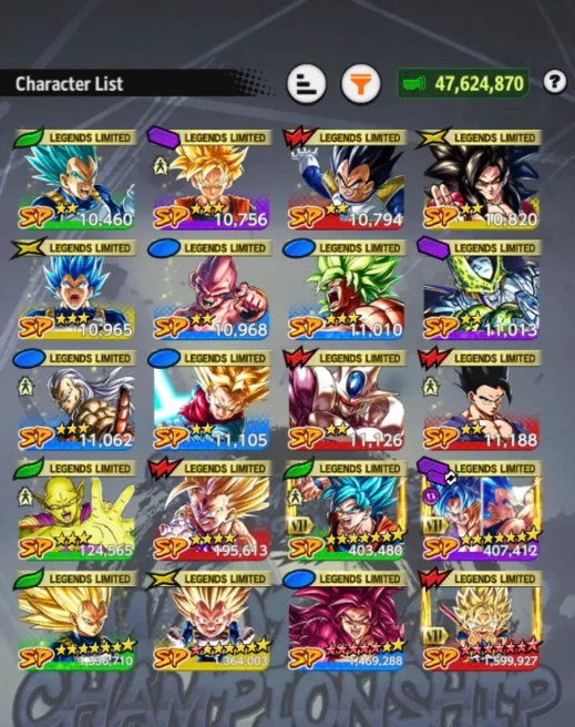 T29-IOS+Android-Good Team Daima+Good Equipment+SS3 Vegeta Mini+Goku Mini Full Red Star+SS4 Goku 12 Red Star+20 Legends Limited