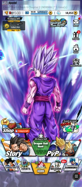 B18-Android-UL Beast Gohan Red Star+18.000 Chrono Crytal+Event Fram CC