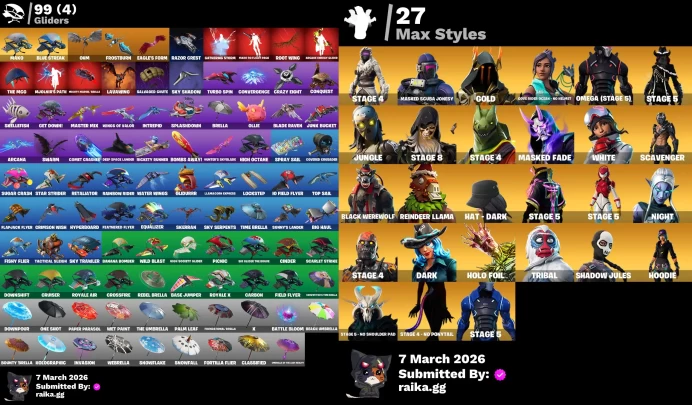 [PC/PSN/XBOX] 165 skins | Black Knight | Sparkle Specialist | The Reaper | Blue Squire | Royale Knight | Take The L | Leviathan Axe | Candy Axe 