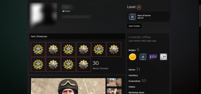 21 LEVEL STEAM_ <<FACEIT>>_2016, 2017 Medal_ < 30 Days Warranty > _Last Online 4 year ago_ NO VAC _5Y, Global , Loyalty _ NO VAC_1535hrs _
