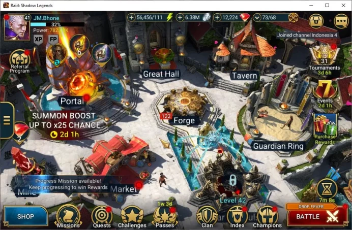 Lv41 782K Power|12K Gems|1 Mythical(Nais)|23 Legendary (Ninja,Deathknight,Krisk,Wukong,Rathalos,Etc)|56K Energy|Plarium(RSL1271)