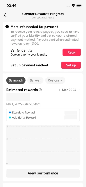 Instanly Delivery/ Monetized 33K Real Followers+150K Real Likes Account/ Creator Rewards Program Activated/ Live Stream/ Full Access