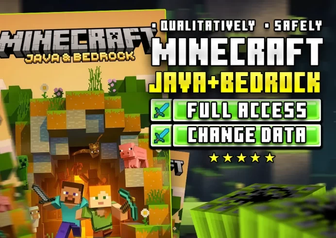 MINECRAFT License + Java & Bedrock | no ban Hypixel + [NOT GAMEPASS]