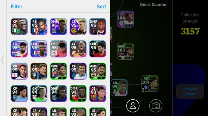 Mobile|K Mbappe,Dimitar Berbatov,Hadji Diouf(PhenomFinish),Desire Doue(BlitzCurler),Park Ji-Sung,D Huijsen,Etc|TakeEmail(EF1407)