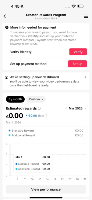 France Monetized Creator Rewards Program Account | 23k Real Followers & 105k Likes | Real screenshots + Full Access + Account in Good Standing