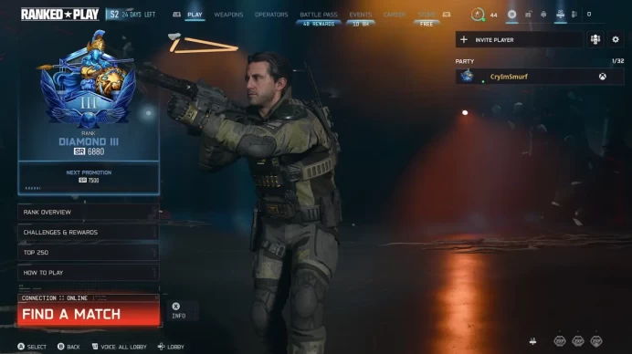  Call of Duty Accounts CoD Accounts Black Ops 7  BO7  Diamond Rank SR 6880  10 Operators + ranked OPS 