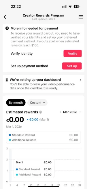 FR France| Account 27K Real Followers /Creator Rewards Program Active/37.7K Real Likes/ Email Include