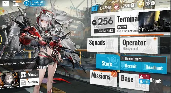 Lv 23|54 OP + 1 Skin| Starter | Wis'adel + 73520 Orundum + 98 Originium | Chapter 2-9 | Check SS |(AK1259)