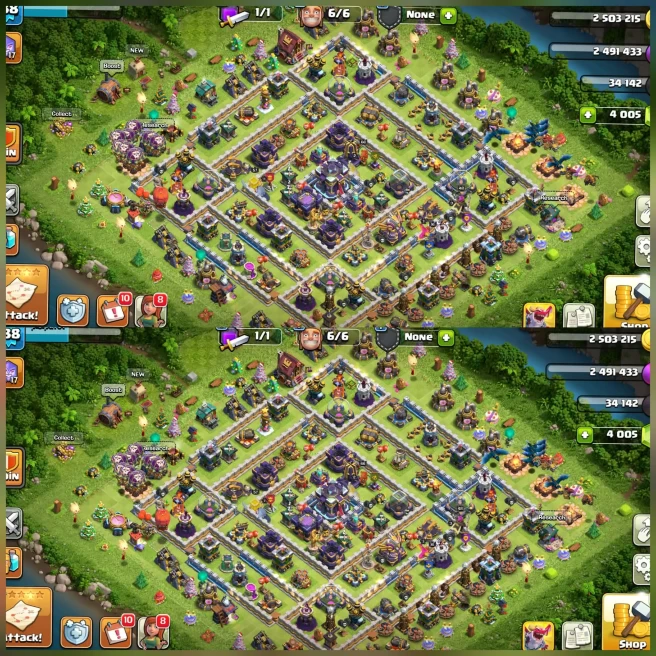 [2335 Cwl Medals]||Th15 Good Account||Heroes:57-66-41-48-16||4 Heroes Skin||4k Gems||NC Available||6th Builder