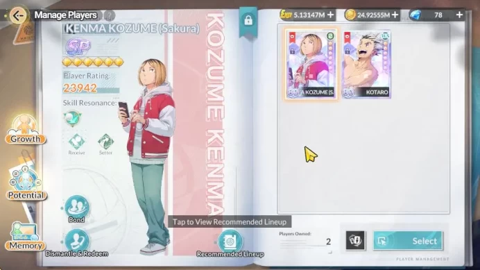 [SEA] Lv51 | 2 SP (Kenma,Bokuto)+Memo 2 UR (Sakusa R2,Motoya)+Memo 12 SSR (Iwaizumi R6 + Memo,Kyotani R2,Etc)Log Google(HFH1005)