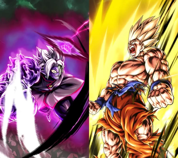 2UL [iOS]UL Half-Corrupted Fusion Zamasu[purple]+UL Super Saiyan Goku[yellow]+45000CC+0~5LL[Global]Auto delivery[BNID Login]