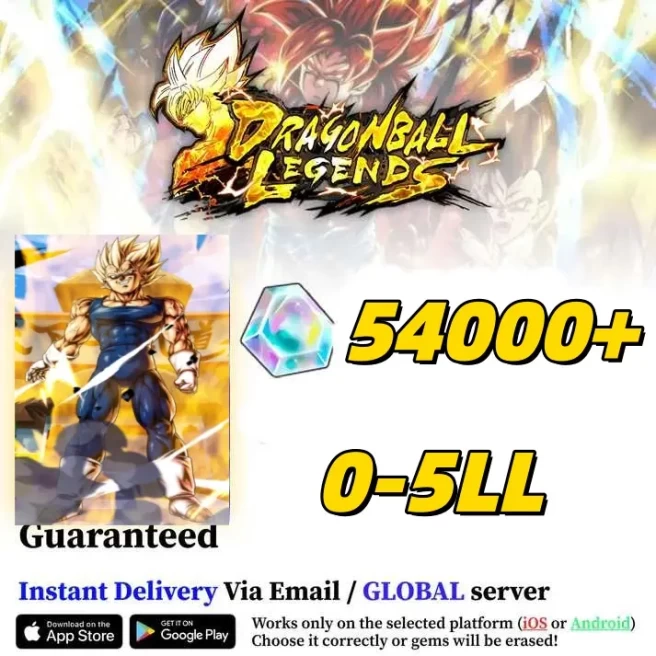 Global[Android only]Majin Vegeta +54000Chrono Crystal +0-5LL| The plot has been completed |Dragon Ball Legend