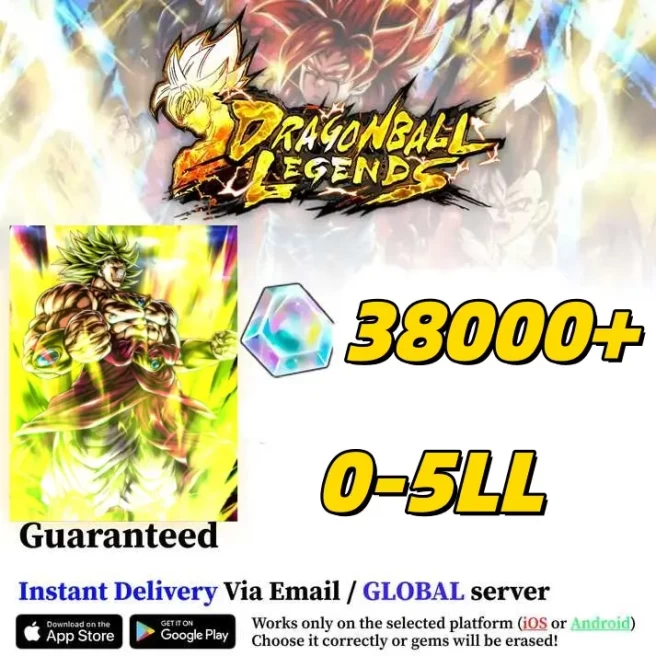 Global[IOS onlyULSuper Saiyan Broly+38000Chrono Crystal +0-5LL| The plot has been completed |Dragon Ball Legend