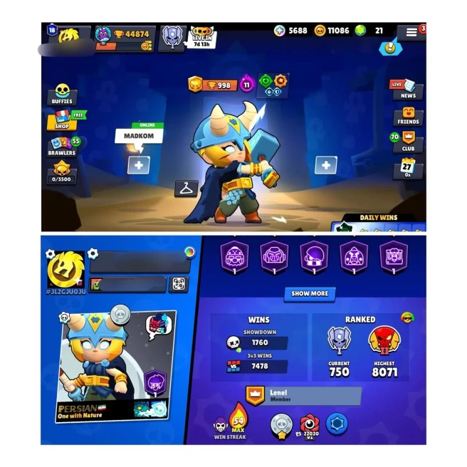 [LIFETIME WARRANTY] 45K TROPHY | 99 BRAWLER | 40 MAX | 38 HYPER | 333 SKINS | INSTANT DELIVERY | LIFETIME WARRANTY 