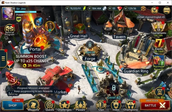 Lv28 997K Power|1 Mythical (Androc)|24 Legendary(Ninja,Alice,Rathalos,Xenomorph,Wukong,Ezio,Etc)|78K Energy|Plarium|(RSL1283)