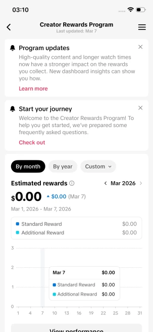 Instanly Delivery/ Monetized 9.7K Real Followers+300K Real Likes Account/ Creator Rewards Program Activated/ Full Access