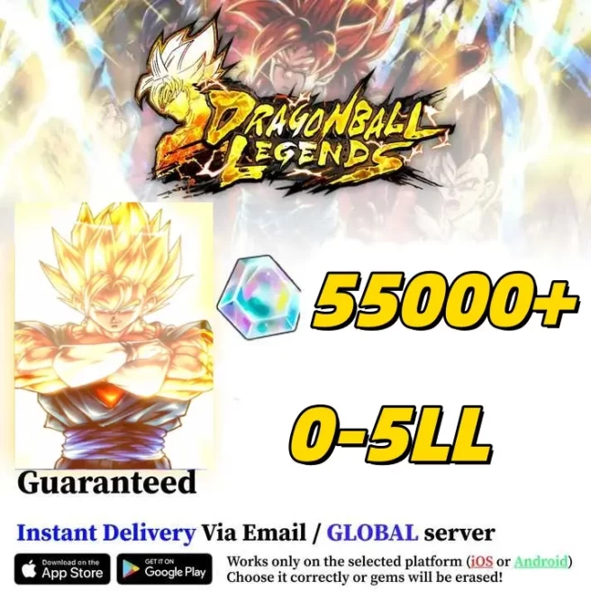Global[Android only]ULSuper Vegito+55000Chrono Crystal +0-5LL| The plot has been completed |Dragon Ball Legend