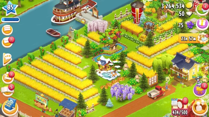 Sale Level 85 barrn 1850 silo 1200. Available 700 vouchers + 3m coins. Level town 18. The machine is well-made. It has many attractive decoratio