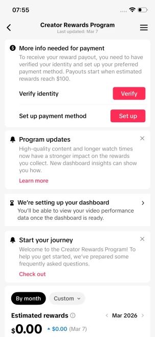  Monetized Account/ 46K Real Followers+380K Real Likes/ Creator Rewards Program Activated/ Live Stream/ Full Access