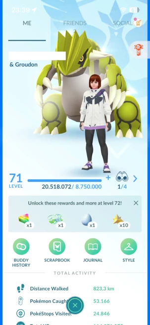 Level 71, 10 Legendary IV100, 272 Pokemon 3000CP+, 194 Shiny, 215 Legendary, 177 IV 100, 14 Shiny Legendary, 54 Shadow Legendary