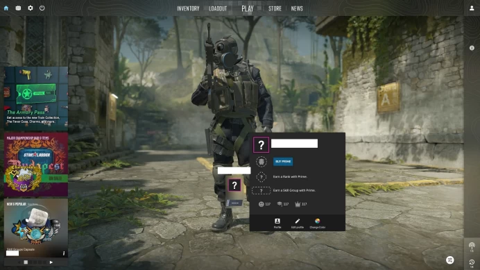 [ID:106244][NONPRIME][VERY RARE][2K HOURS+][COMMENDATIONS 3x117] UN (UNRANKED || 0 MM || 2014 HOURS)