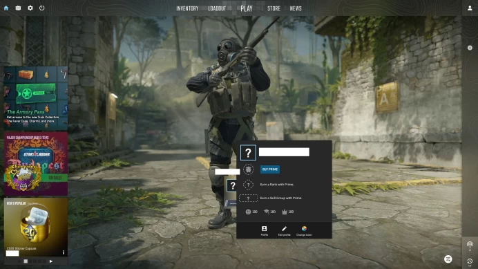 [ID:102422][NONPRIME][VERY RARE][2K HOURS+][COMMENDATIONS 3x100] UN (UNRANKED || 0 MM || 2020 HOURS)
