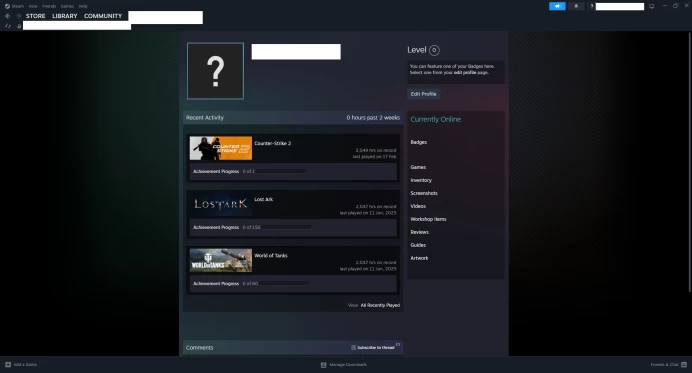 [ID:98795][NONPRIME][VERY RARE][2K HOURS+][COMMENDATIONS 3x195] UN (UNRANKED || 0 MM || 2049 HOURS)