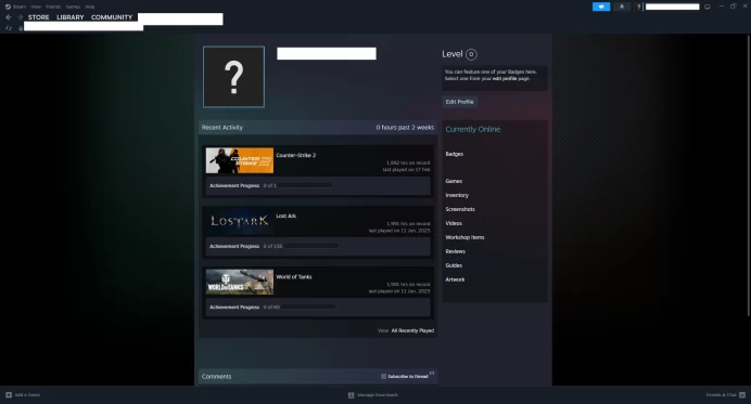 [ID:145826][NONPRIME][VERY RARE][1K HOURS+][COMMENDATIONS 3x225] UN (UNRANKED || 0 MM || 1992 HOURS)