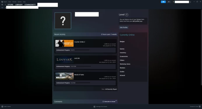 [ID:168626][NONPRIME][VERY RARE][1K HOURS+][COMMENDATIONS 3x120] UN (UNRANKED || 0 MM || 1996 HOURS)