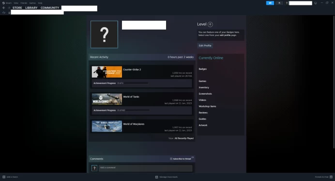 [ID:130064][NONPRIME][VERY RARE][1K HOURS+][COMMENDATIONS 3x215] UN (UNRANKED || 0 MM || 1959 HOURS)
