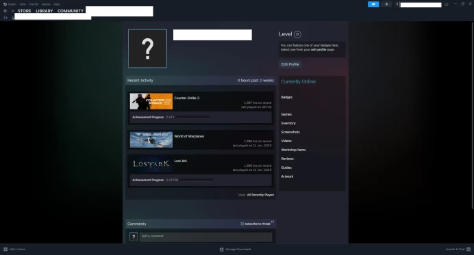 [ID:140330][NONPRIME][VERY RARE][1K HOURS+][COMMENDATIONS 3x200] UN (UNRANKED || 0 MM || 1987 HOURS)