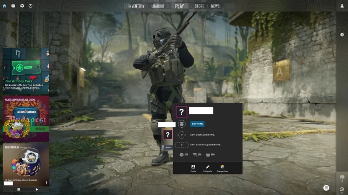 [ID:90952][NONPRIME][VERY RARE][2K HOURS+][COMMENDATIONS 3x150] UN (UNRANKED || 0 MM || 2034 HOURS)