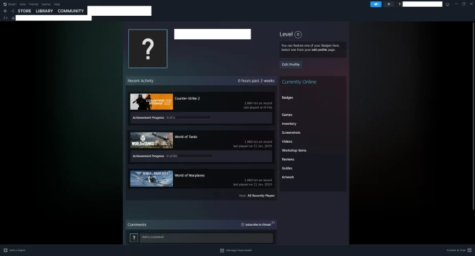[ID:117891][NONPRIME][VERY RARE][1K HOURS+][COMMENDATIONS 3x67] UN (UNRANKED || 0 MM || 1984 HOURS)