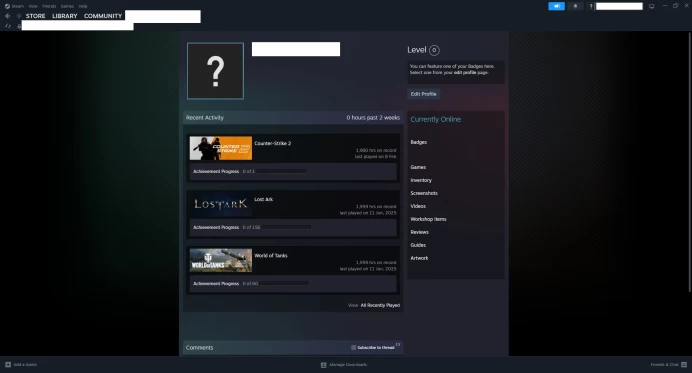 [ID:188831][NONPRIME][VERY RARE][1K HOURS+][COMMENDATIONS 3x98] UN (UNRANKED || 0 MM || 1960 HOURS)