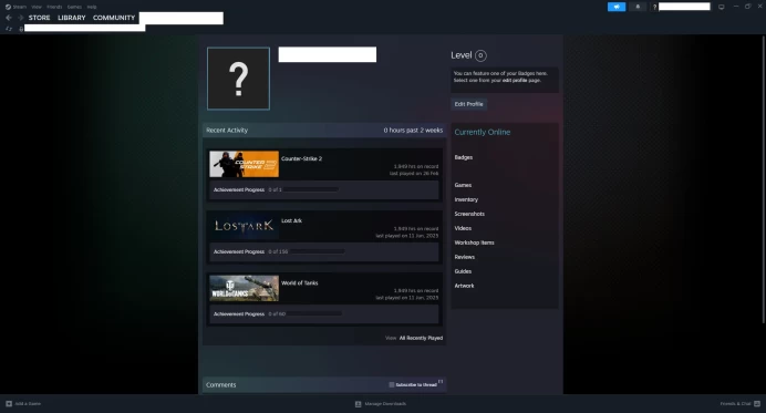 [ID:64116][NONPRIME][VERY RARE][1K HOURS+][COMMENDATIONS 3x115] UN (UNRANKED || 0 MM || 1949 HOURS)