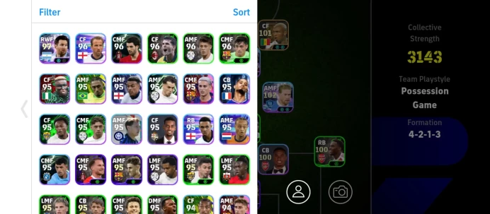 EF70-IOS+Android-Team 3143 strength-Epic&Showtime ( Etoo+Raul+hazard+Kevin de bruyne+Cunha+Kokcu , Jordan Henderson+Olise+Diouf)