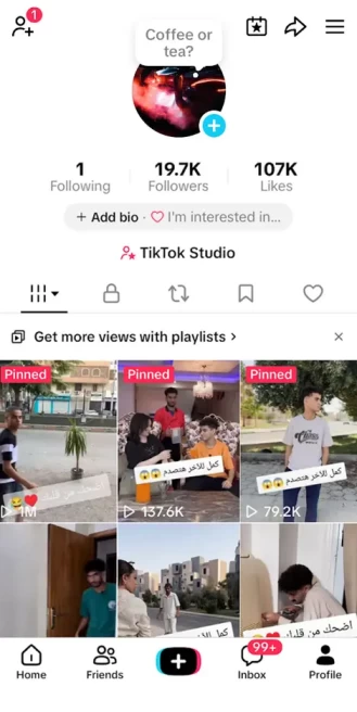 France Monetized Account/ 19K Real Followers+107K Real Likes/ Creator Rewards Program Activated/ Live Stream/ Full Access