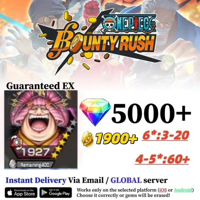 Global  IOS   [Onigashima Big Mom][5000+RD][1900+GF]】[starter account]][Instan Delivery]