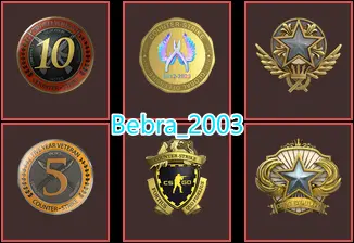CS2 Prime 1036 hours+6Medals(2018 Service Medal/2021 Service Medal/10Y/5Y/Loyalty Badge/Global Offensive Badge)