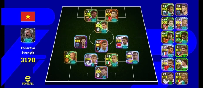 EF72-All Platforms-strength 3170-Epic&showtime :Ronaldo,romario,cannavaro,silvestre,hazard, kokcu,Dion,huijsen,rosicky,denilson,Raul,levandowski