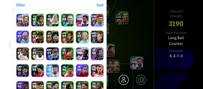 EF73-All Platforms-strength 3190-Epic&Bigtime , showtime:Messi, Rio Ferdinand,Kahn,Raul, Bale,Ronaldinho,rijkaard,huijsen,carvajal,costacurta